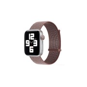 Ремешок для Apple Watch 38-40mm, нейлоновый на липучке, шоколадный