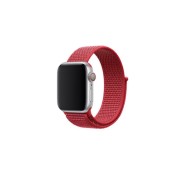 Ремешок для Apple Watch 38-40mm, нейлоновый на липучке, китайский красный