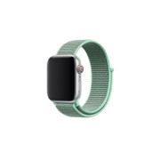 Ремешок для Apple Watch 38-40mm, нейлоновый на липучке, морской зеленый