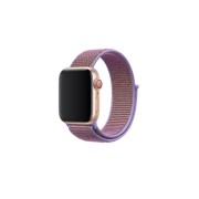 Ремешок для Apple Watch 38-40mm, нейлоновый на липучке, фиолетовый