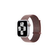 Ремешок для Apple Watch 42-44mm, нейлоновый на липучке, шоколадный