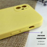 Чехол-накладка для iPhone 11 Pro Max Silicone Case (без лого) №51, желтая канарейка