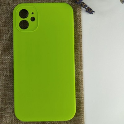 Чехол-накладка для iPhone 11 Pro Silicone Case (без лого) №31, зеленый