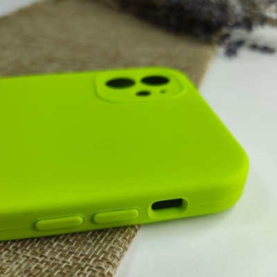 Чехол-накладка для iPhone 12 Mini Silicone Case (без лого) №31, зеленый