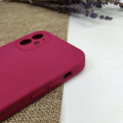 Чехол-накладка для iPhone 12 Mini Silicone Case (без лого) №36, красная роза