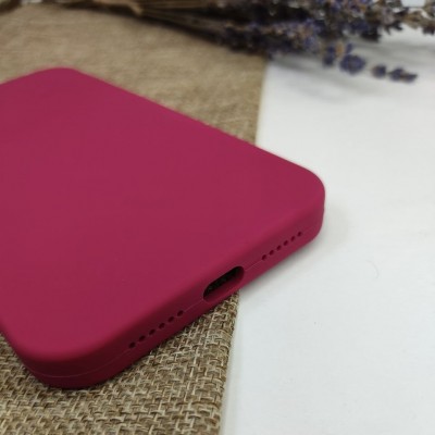 Чехол-накладка для iPhone 12 Mini Silicone Case (без лого) №36, красная роза