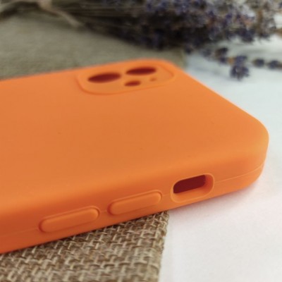 Чехол-накладка для iPhone 12 Pro Max Silicone Case (без лого) №13, оранжевый