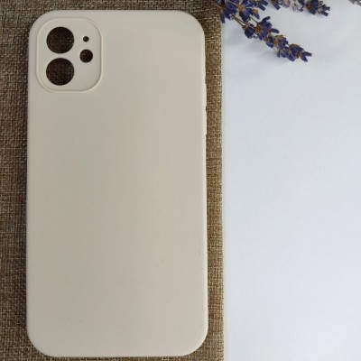 Чехол-накладка для iPhone 12 Mini Silicone Case (без лого) №11, античный белый