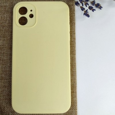 Чехол-накладка для iPhone 12 Pro Max Silicone Case (без лого) №51, желтая канарейка