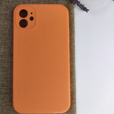 Чехол-накладка для iPhone 12 Mini Silicone Case (без лого) №56, папайя