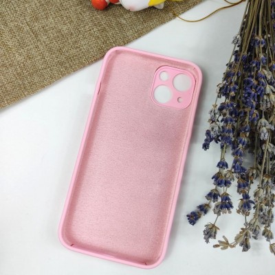 Чехол-накладка для iPhone 13 Pro Silicone Case (без лого) №06, светло-розовый