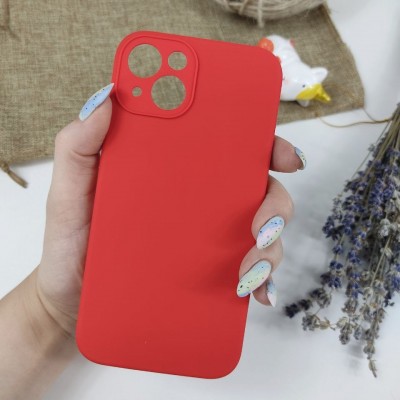 Чехол-накладка для iPhone 13 Pro Silicone Case (без лого) №14, красный