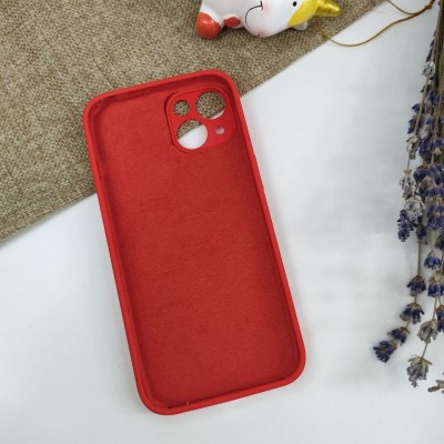 Чехол-накладка для iPhone 13 Pro Silicone Case (без лого) №14, красный