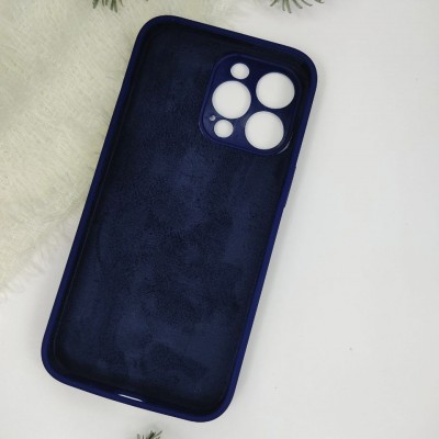 Чехол-накладка для iPhone 13 Pro Silicone Case (без лого) №20, синий кобальт