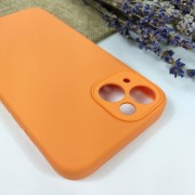 Чехол-накладка для iPhone 13 Mini Silicone Case (без лого) №27, морковный