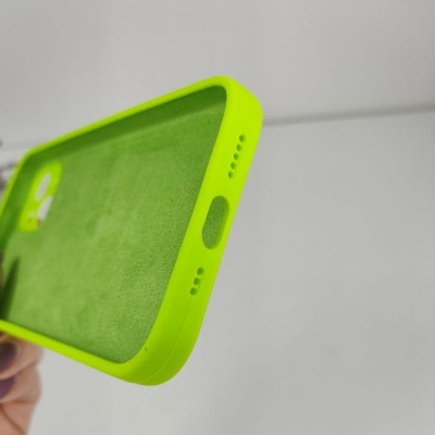 Чехол-накладка для iPhone 13 Mini Silicone Case (без лого) №31, зеленый