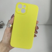 Чехол-накладка для iPhone 12 Silicone Case (без лого) №32, светло-желтый