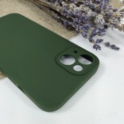 Чехол-накладка для iPhone 13 Mini Silicone Case (без лого) №48, хаки