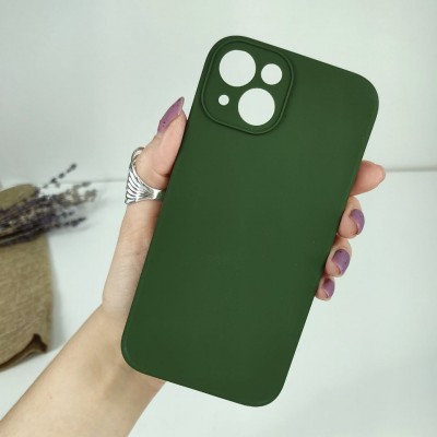 Чехол-накладка для iPhone 13 Mini Silicone Case (без лого) №48, хаки