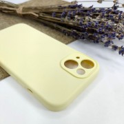 Чехол-накладка для iPhone 13 Mini Silicone Case (без лого) №51, желтая канарейка