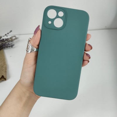 Чехол-накладка для iPhone 13 Mini Silicone Case (без лого) №58, сосновый лес