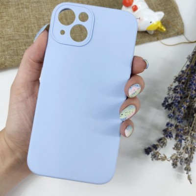 Чехол-накладка для iPhone 13 Silicone Case (без лого) №05, сиреневый