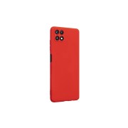 Чехол-накладка для Samsung A22S, силиконовый Breaking Soft Touch с микрофиброй, красный