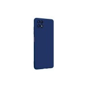 Чехол-накладка для Samsung A22S, силиконовый Breaking Soft Touch с микрофиброй, синий