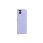 Чехол-накладка для Samsung A22S, силиконовый Breaking Soft Touch с микрофиброй, фиолетовый