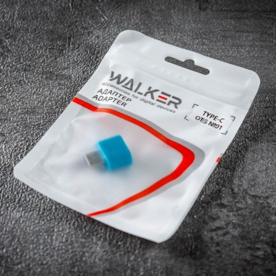 Адаптер WALKER TYPE-C (папа) - OTG, пластиковый (№01)