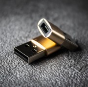 Адаптер WALKER переходник USB - TYPE-C металлический
