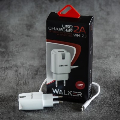 СЗУ Walker WH-23 для iPhone 5/6/7 2A , белый