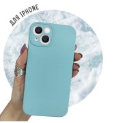 Чехол-накладка для iPhone 12 Mini Silicone Case (без лого) №21, голубой океан