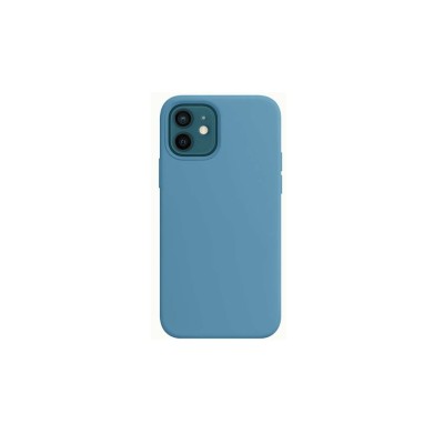 Чехол-накладка для iPhone 12 Silicone Case (без лого) №67, синяя сталь