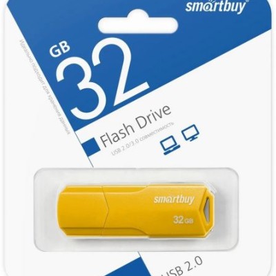 USB 32GB SmartBuy CLUE Yellow (SB32GBCLU-Y), желтый