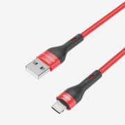 Breaking Кабель Tissue USB - Lightning, 3A, 60W, 1.2m. (21451), красный