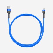 Breaking Кабель Tissue USB - Lightning, 3A, 60W, 1.2m. (21452), синий