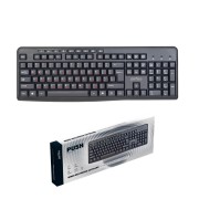 Perfeo клавиатура "PUSH" Multimedia, USB, (PF_A4796), черный