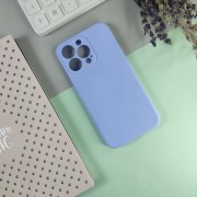 Чехол-накладка для iPhone 13 Pro Max, силиконовый Breaking Soft Touch с микрофиброй, фиолетовы
