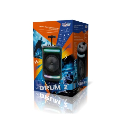 Акустическая система SmartBuy DRUM 2, 15Вт, LED, Bluetooth, MP3, FM-радио, микрофон (арт.SBS-5140)