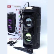 Блютуз-колонка LZ-4202, FM, SD+Micro SD, USB, AUX, (поврежденная упаковка) черный