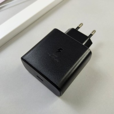 Сетевое зарядное устройтво Samsung Travel Adapter USB Type С + кабельType-C, 5A, (45W), черный