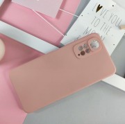 Чехол-накладка для Xiaomi Redmi Note 11, силиконовый Breaking Soft Touch с микроф, розовый