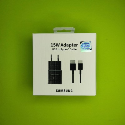 Сетевое зарядное устройство Samsung с кабелем Type-C, Travel Adapter, Fast Charge (15W)
