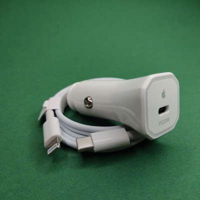 АЗУ iPhone 13 Pro Max USB-C + кабель lightning (для iPhone 5/6/7), 20W, 3.0A, белый