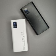 Внешний аккумулятор, 20000 mAh, 22.5 W, 2 USB, черный