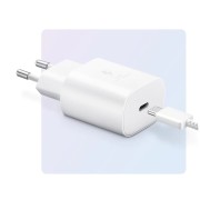 Сетевое зарядное устройство Samsung Travel Adapter USB Type С + кабельType-C, 3A, (25W) AAA, белый