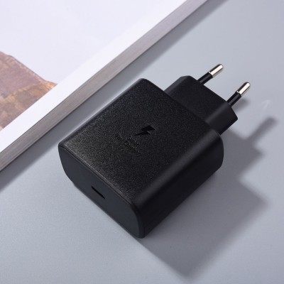 Сетевое зарядное устройтво Samsung Travel Adapter USB Type С + кабельType-C, (45W), (повр.уп) черный