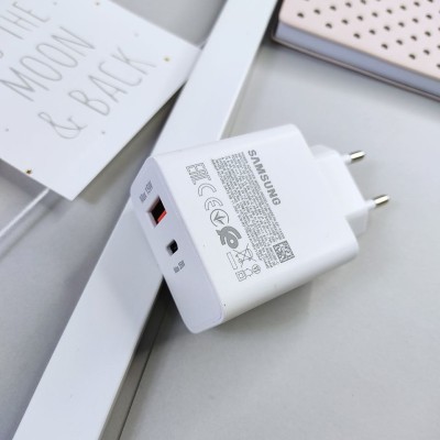 Сетевое зарядное устройтво Samsung S22 5G, USB Type С, (35W), белый