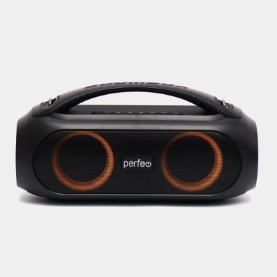 Perfeo Bluetooth-колонка "FUSION" LED, FM, TWS, MP3 USB, AUX, 25Вт, черный